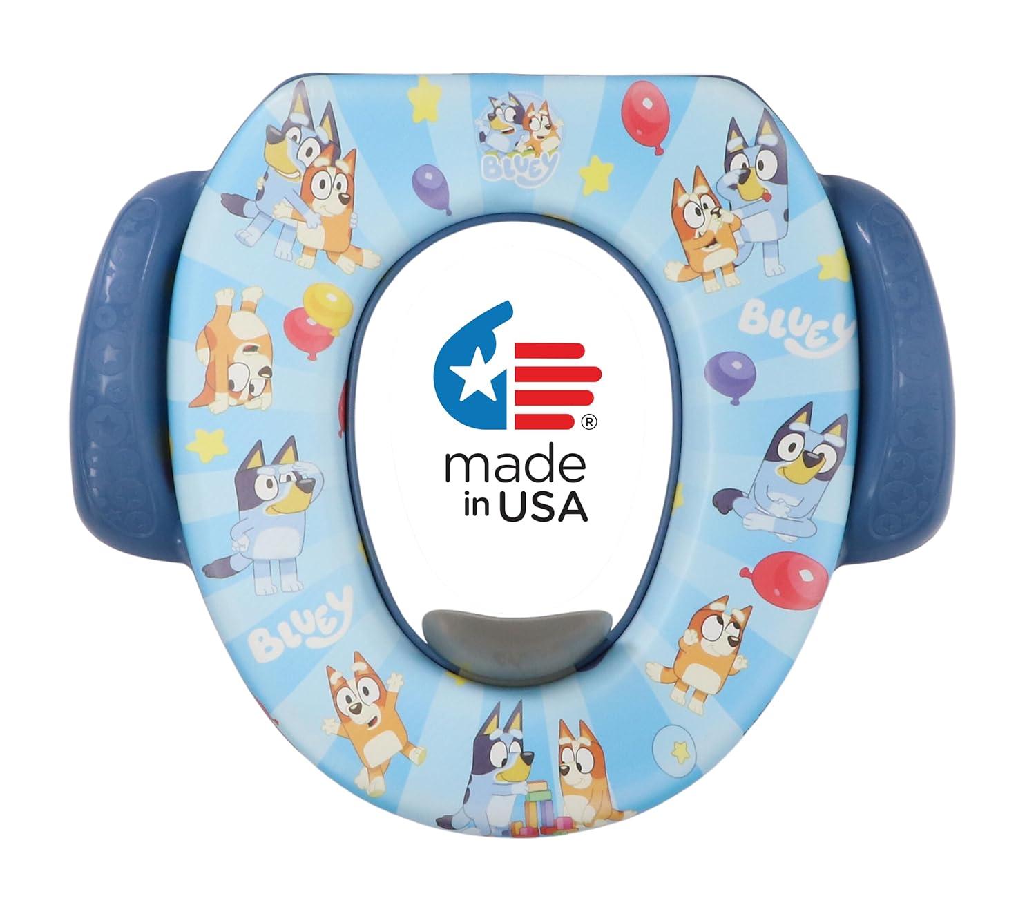 Bluey Soft Potty Seat - Potty Training Toilet Seat, Soft Cushion, Baby Potty Training, Safe, Easy to Clean C33