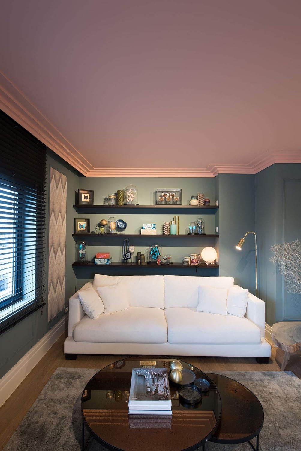 Orac Decor 3/8 in D x 1-1/4 in W x 78-3/4 in L Primed White Plain Polystyrene Panel Moulding (Set of 7)