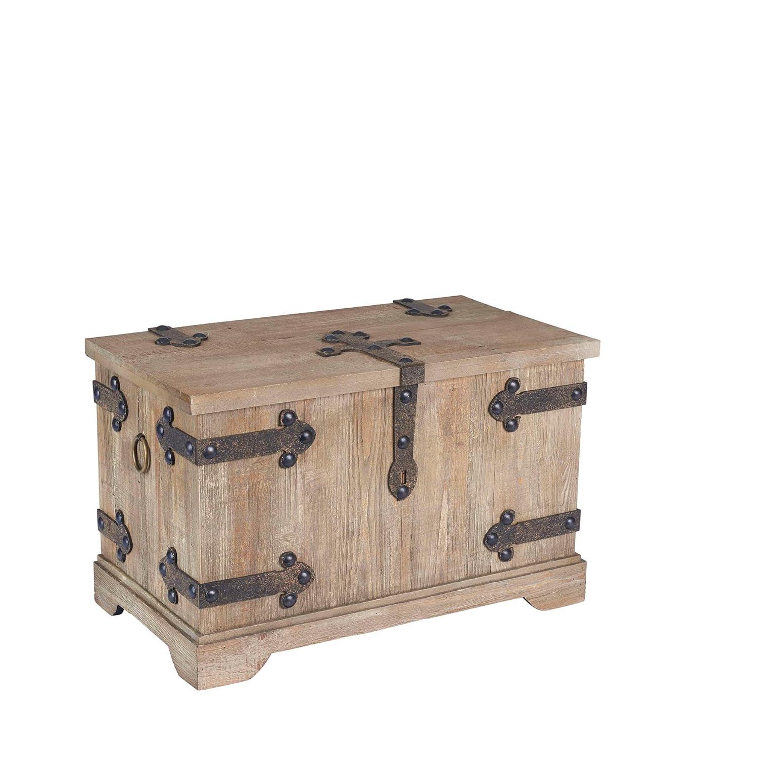 Household Essentials 2 Piece Wood Accent Trunk