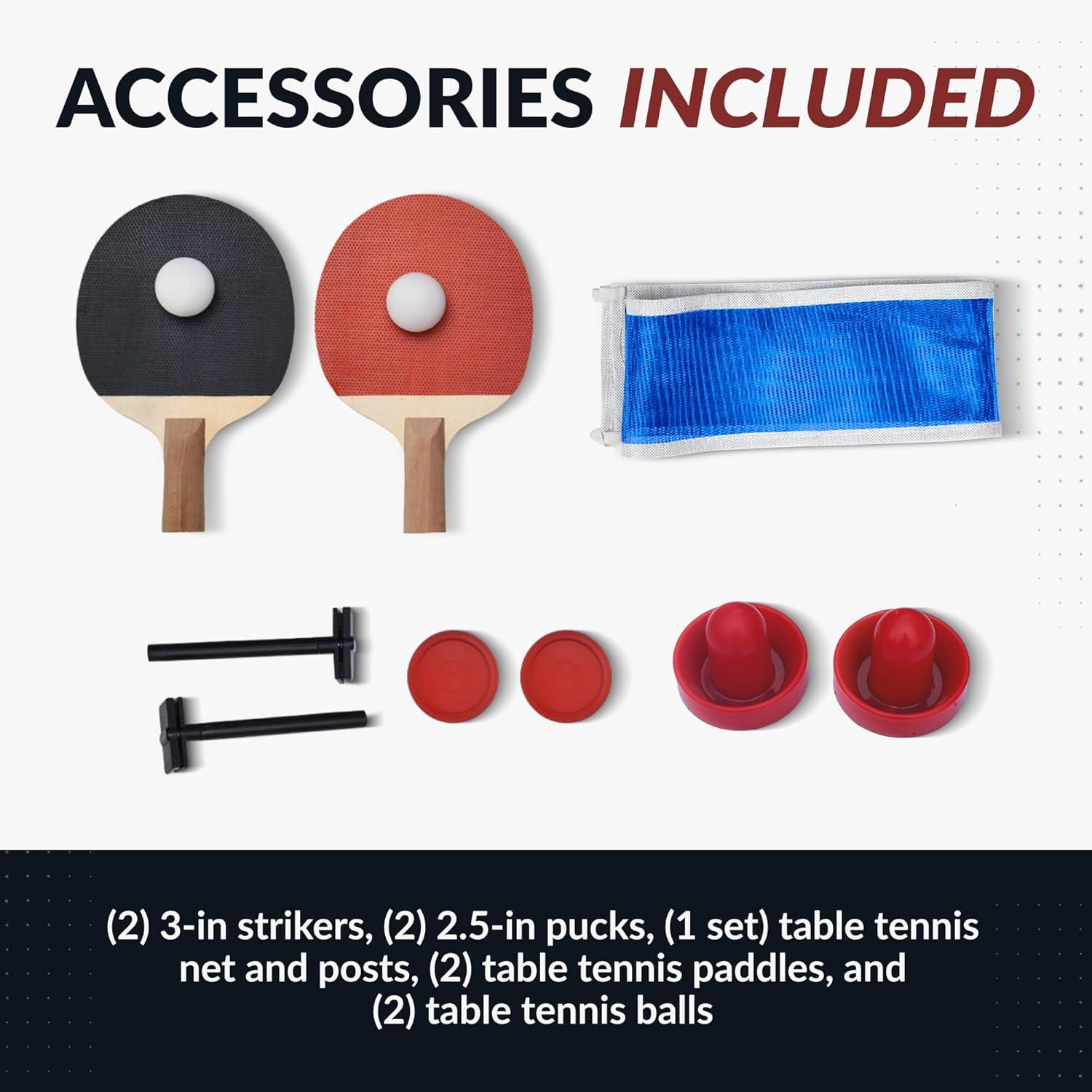 Hathaway Games 5' Two Player Air Hockey Table with Manual Scoreboard