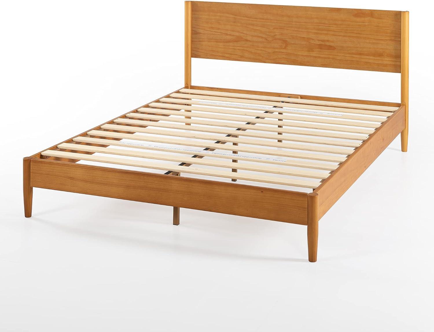 Zinus Allen 35" Mid Century Wood Platform Bed Frame, Full