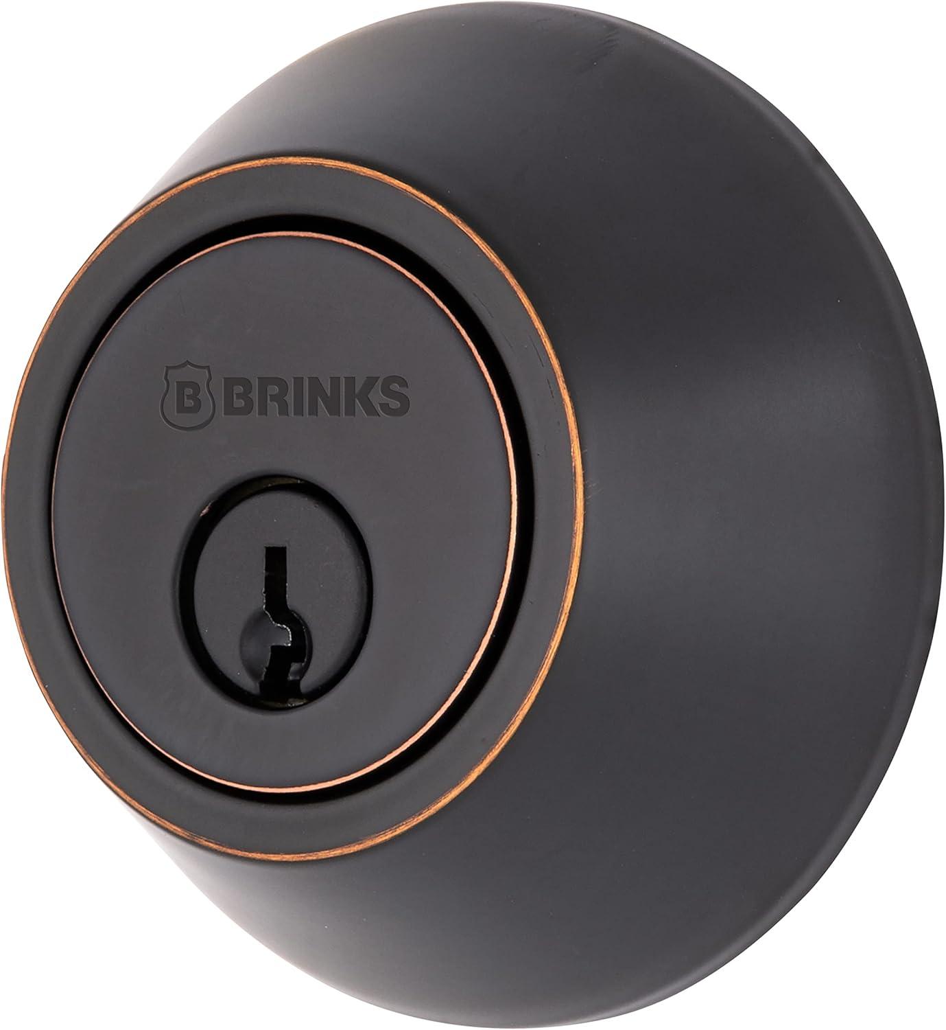 Brinks E2401 Cerrojo de Entrada con Llave de un Solo Cilindro Raleigh de la Colección Transicional