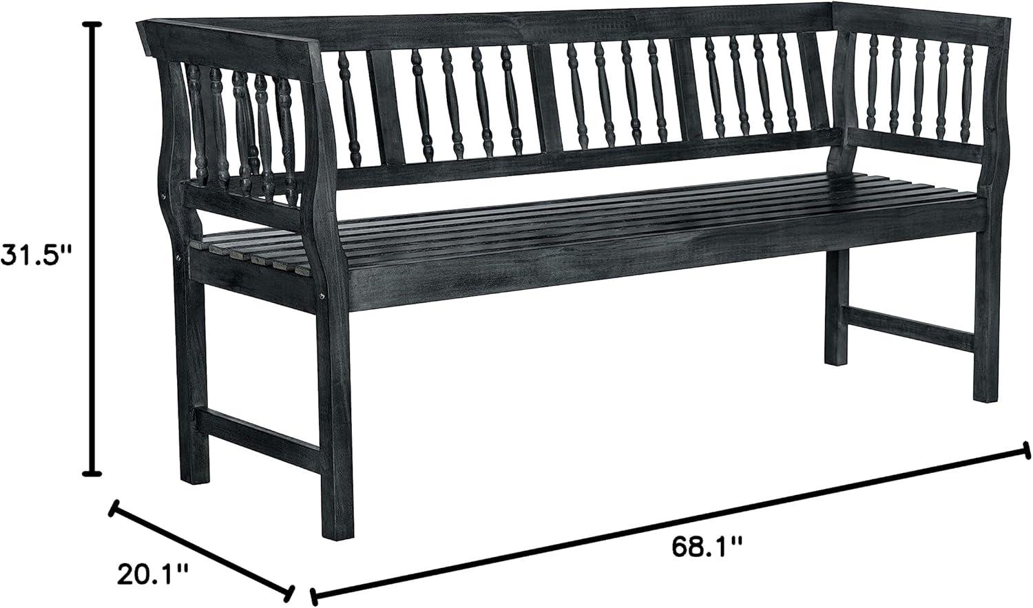 Brentwood Bench - Outdoor - PAT6732 - Dark Slate Gray - Safavieh