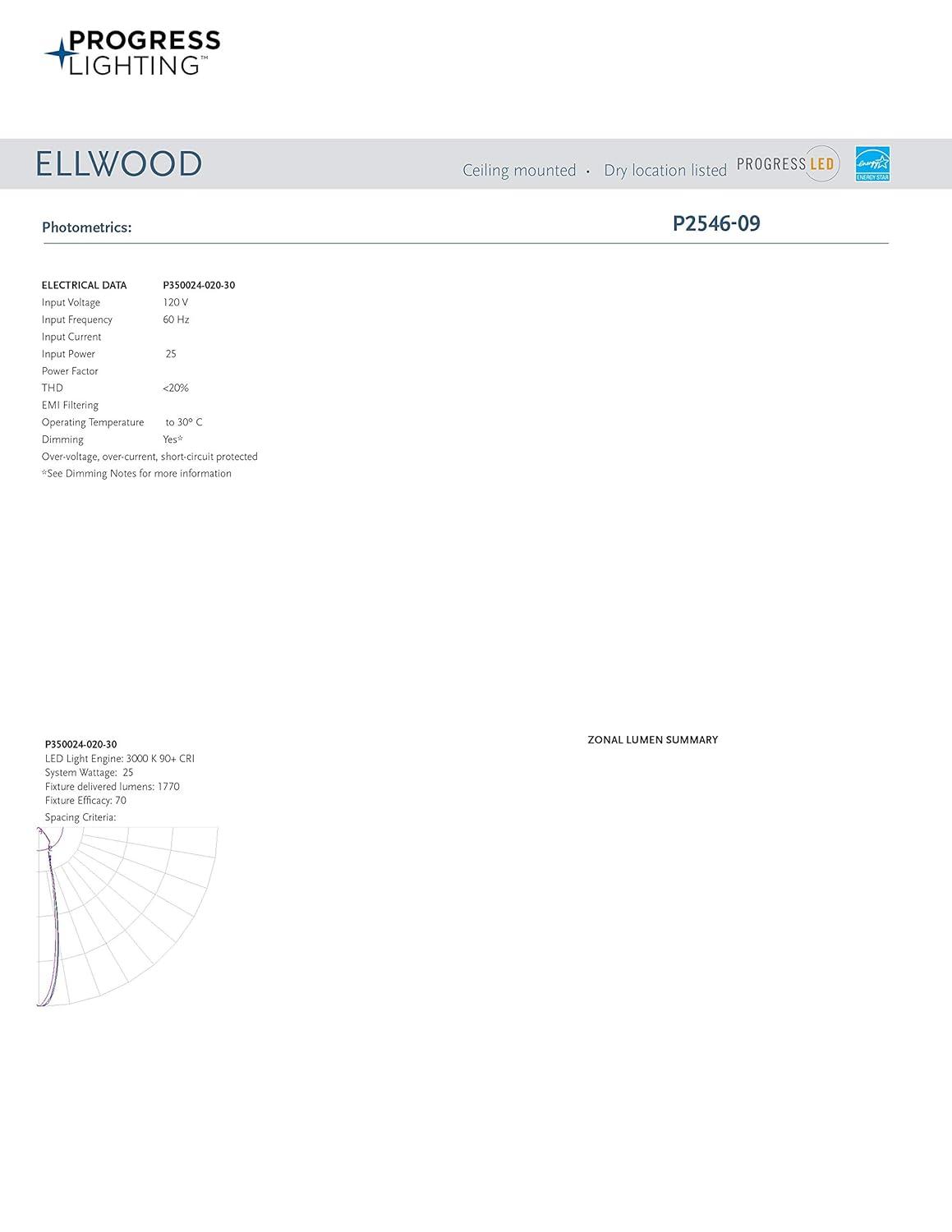 P2546-09-Progress Lighting-Ellwood - Wide - Ceiling Fan - Handheld Remote in Transitional and Coastal style - 68 Inches wide by 15.75 Inches