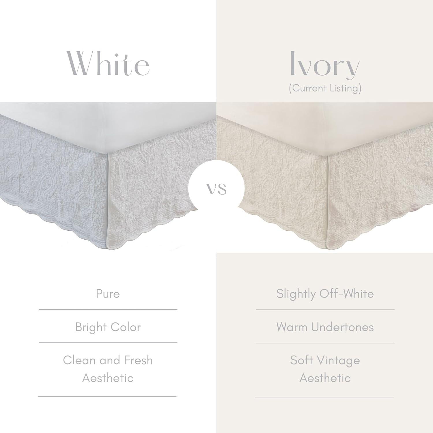 DUMODY Tailored Bed Skirt