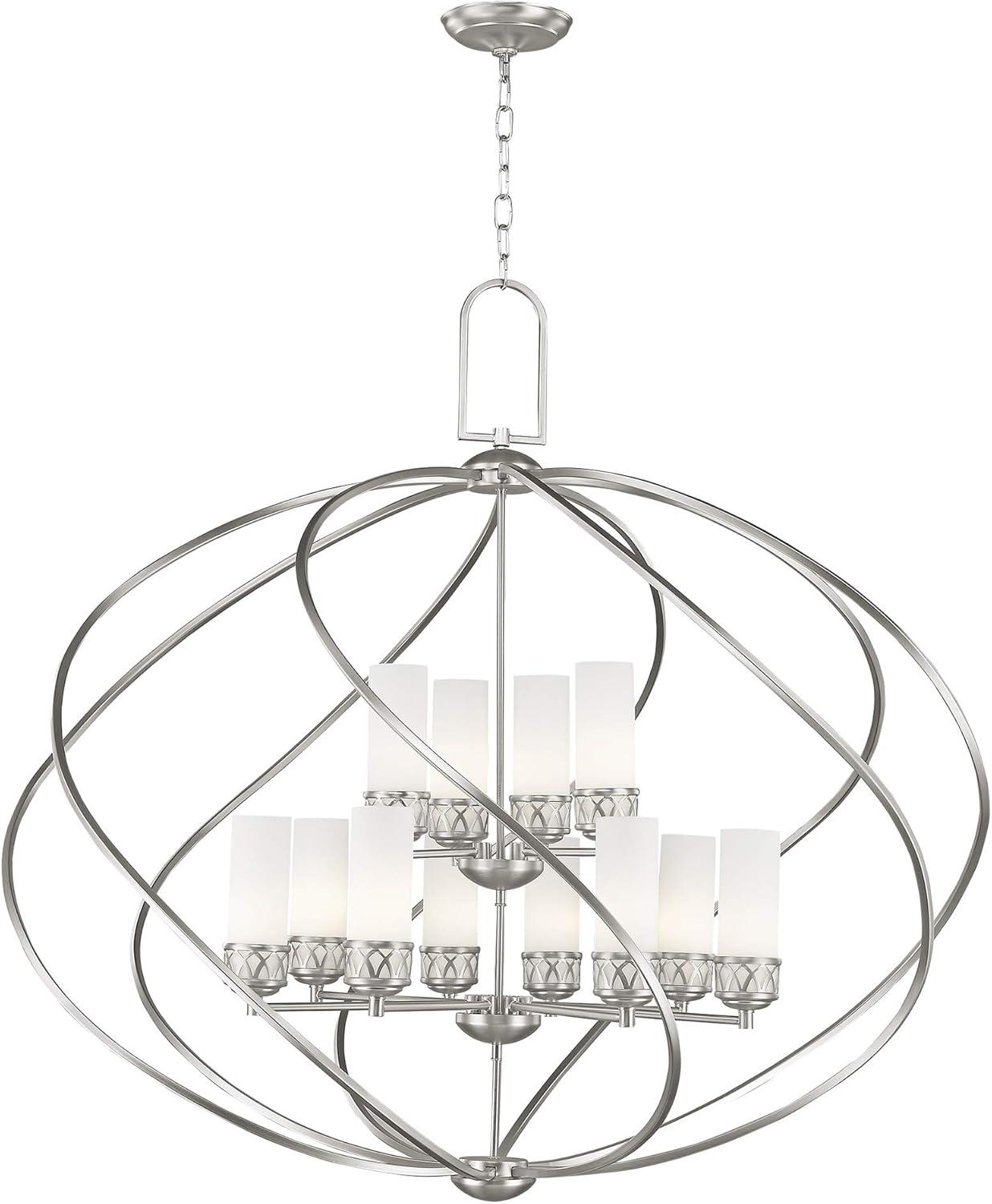 Livex Lighting Westfield Foyer Chandelier in Brushed Nickel