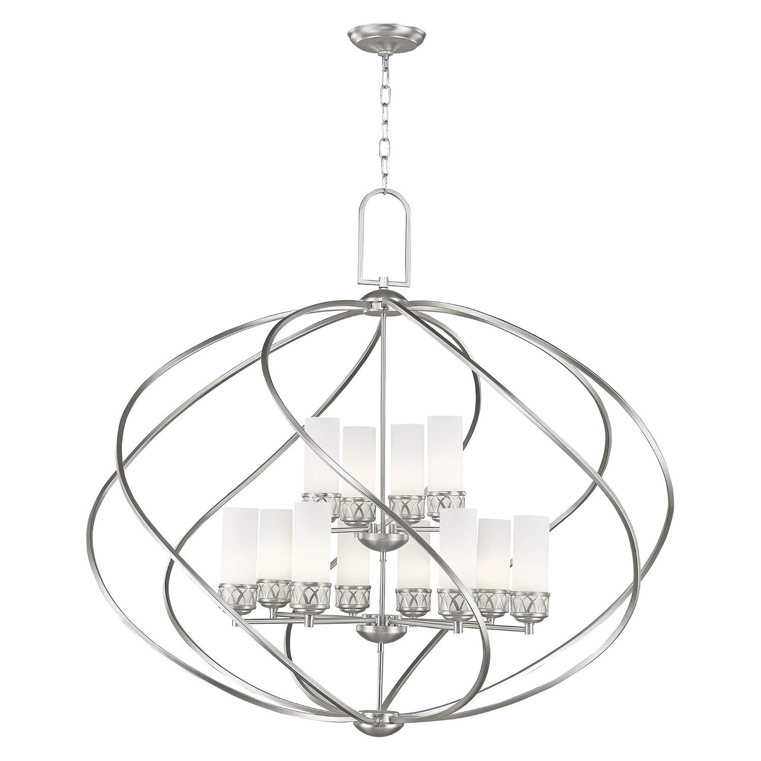 Livex Lighting Westfield Foyer Chandelier in Brushed Nickel