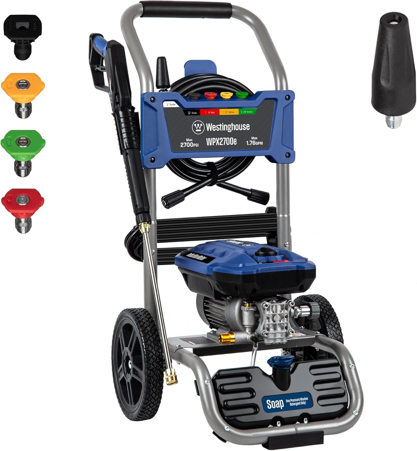 Westinghouse 2700 PSI Blue Electric Pressure Washer with Soap Tank