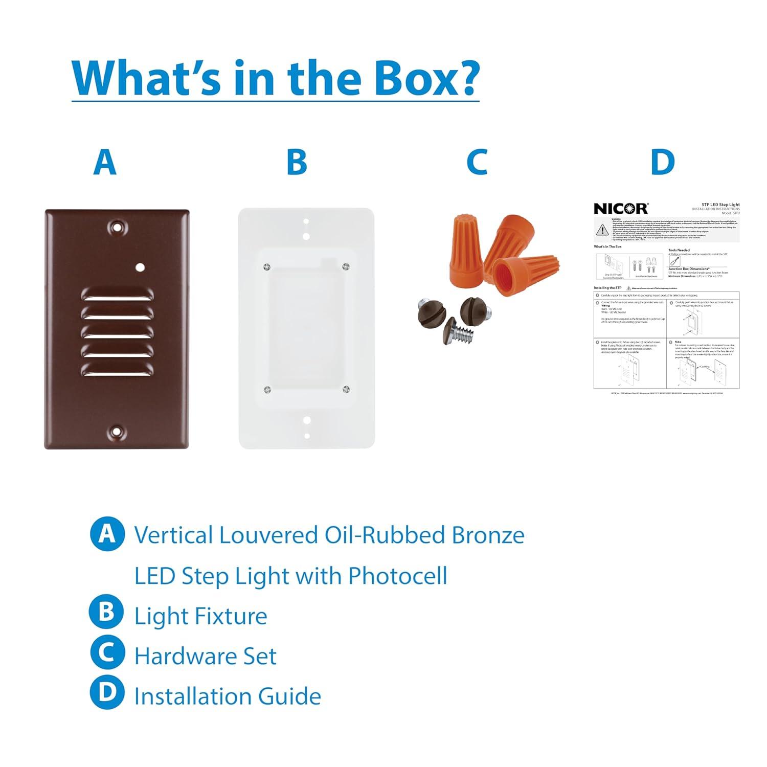 NICOR Lighting Integrated LED Step Light