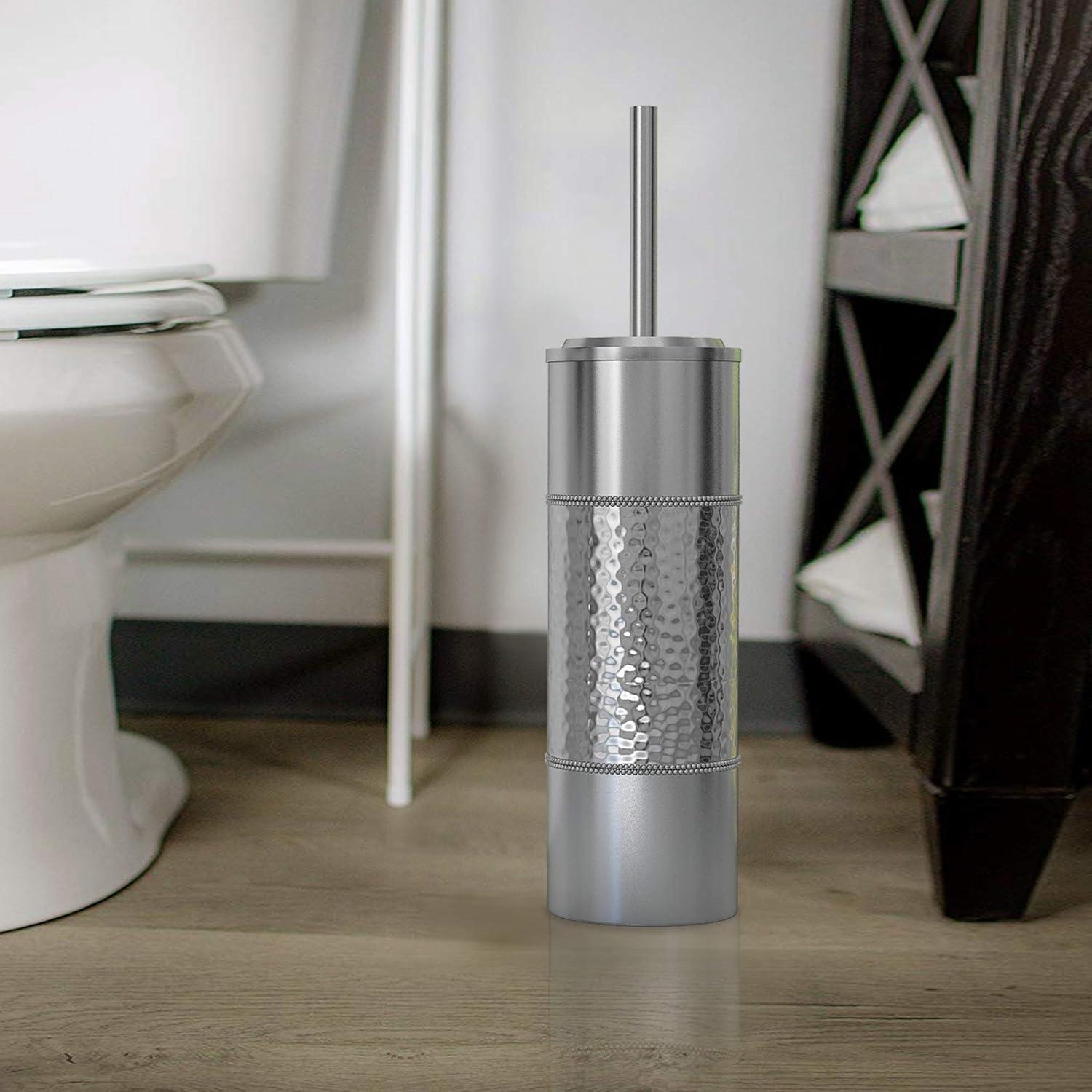 Slim Compact Stainless Steel Toilet Brush Holder Two-Tone - Nu Steel