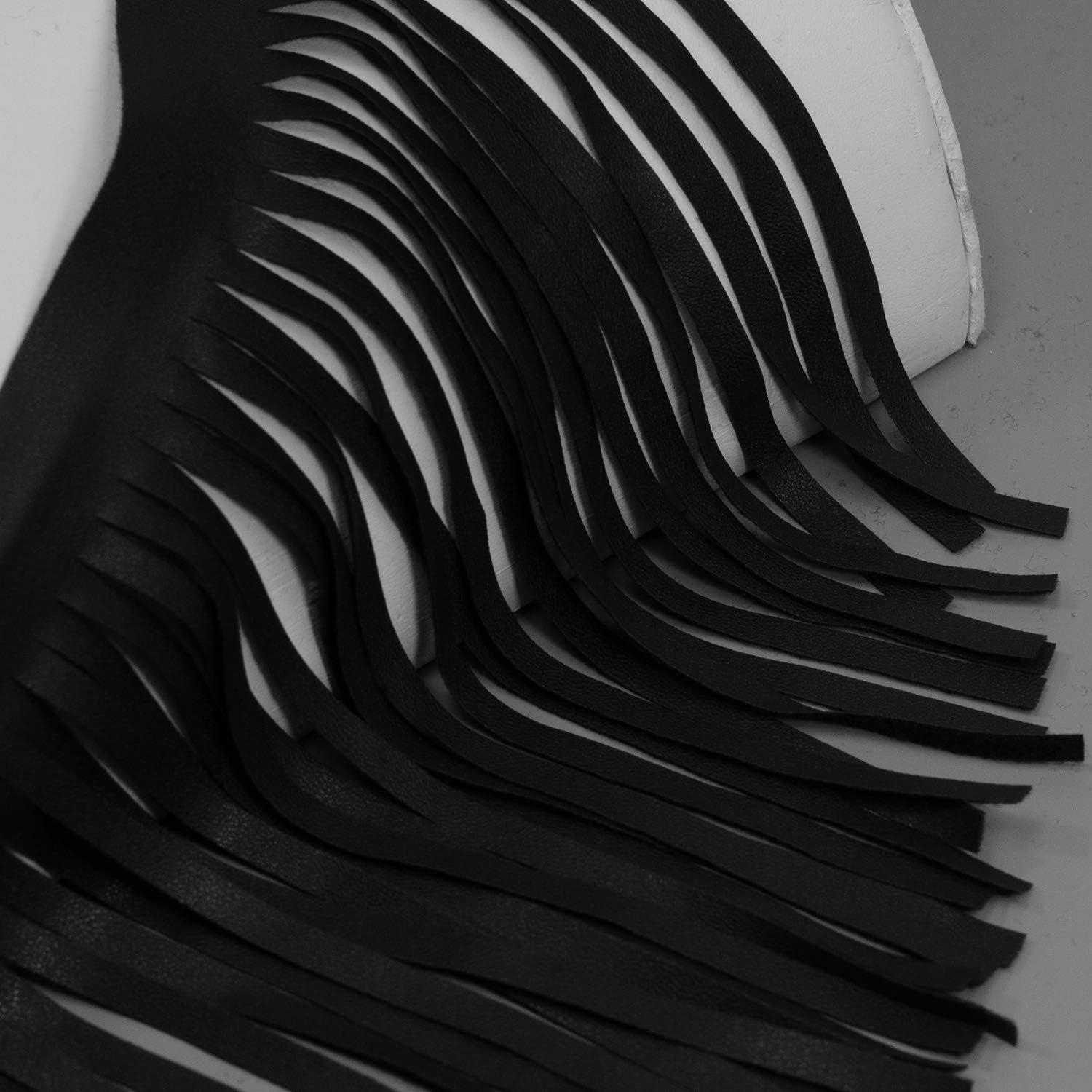Expo Int'l 5 Yards of 6" Matte Finish Vegan Leather Fringe Trim