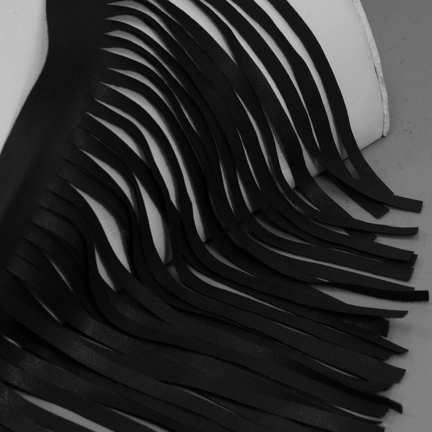 Expo Int'l 5 Yards of 6" Matte Finish Vegan Leather Fringe Trim