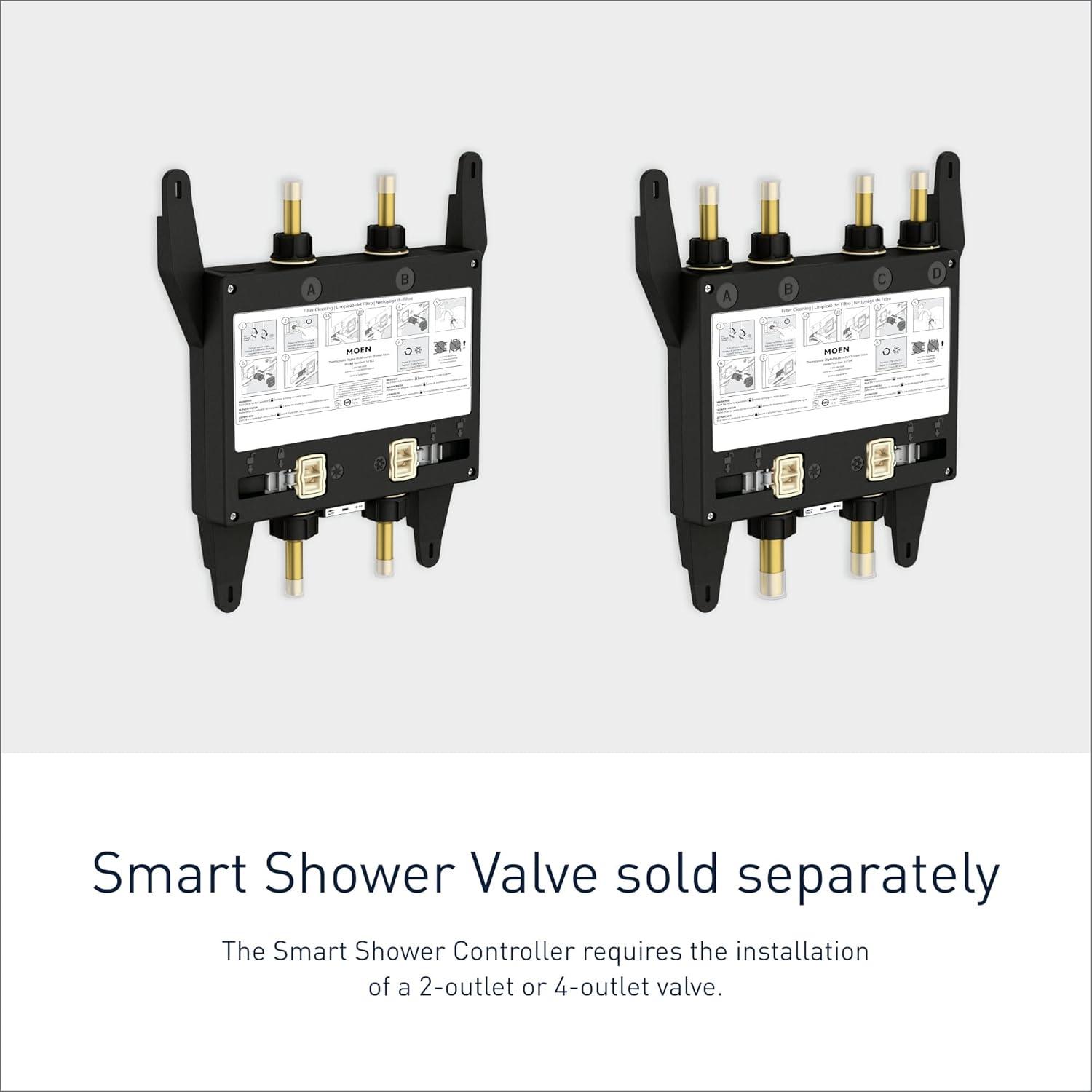 Smart Shower 2-Outlet Digital Shower Controller for Thermostatic Shower Valve