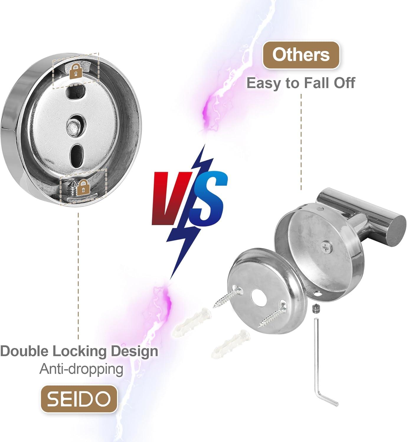 SUS 304 Stainless Steel Bathroom Double Towel Bar, Wall Mount Towel Holder For Bathroom