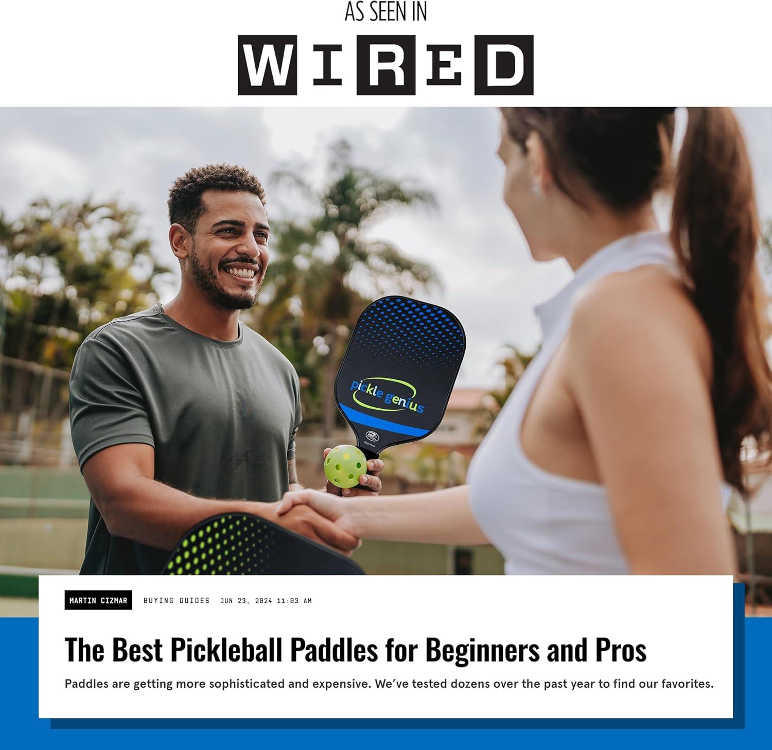 Pickle Genius Pickleball Paddle - Lightweight High-Performance for Indoor & Outdoor Play