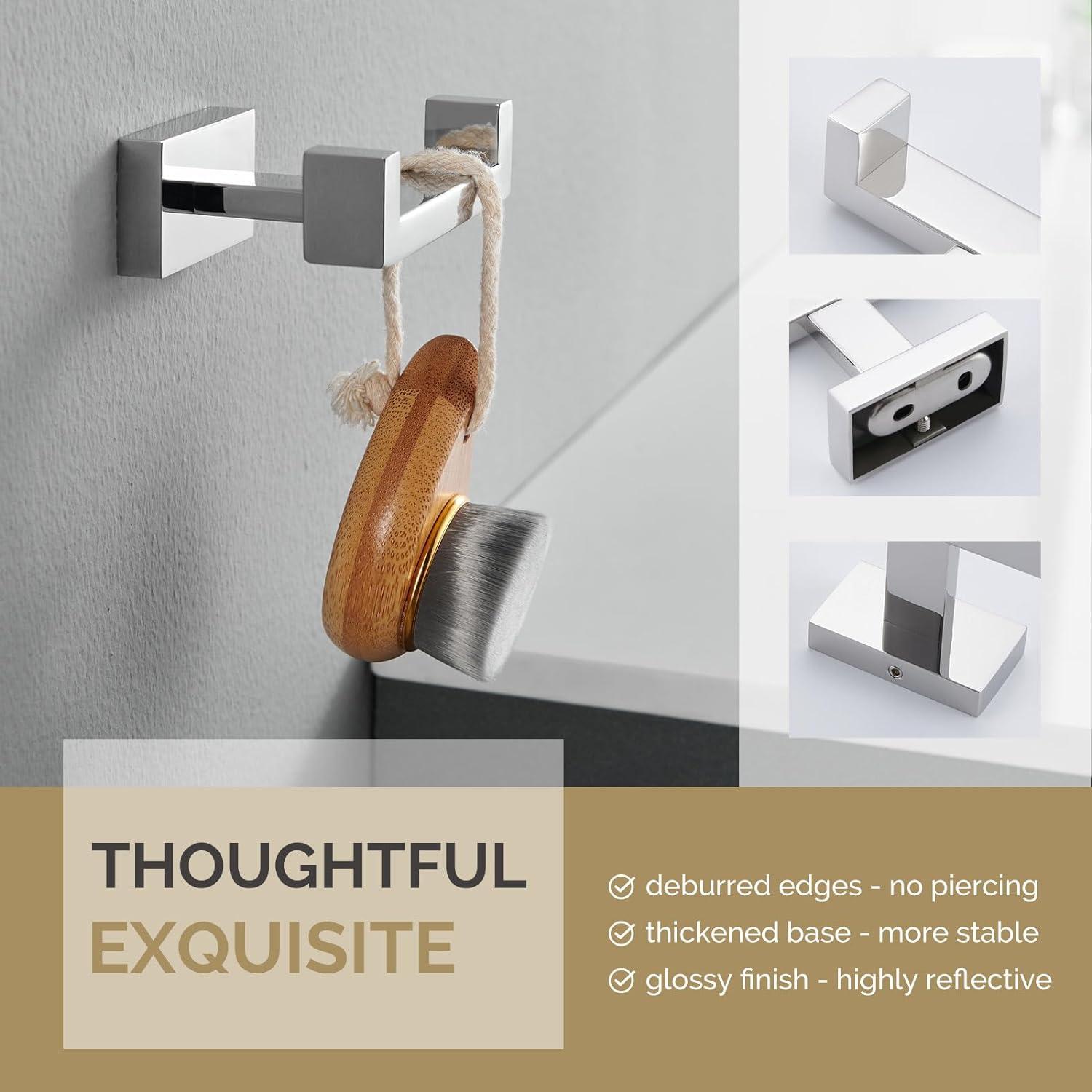 Bathroom Wall Mounted Double Towel Hook