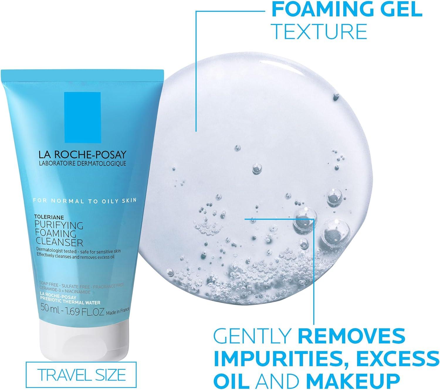 La Roche-Posay Travel Size Skin Care Set with Moisturizer and Cleanser