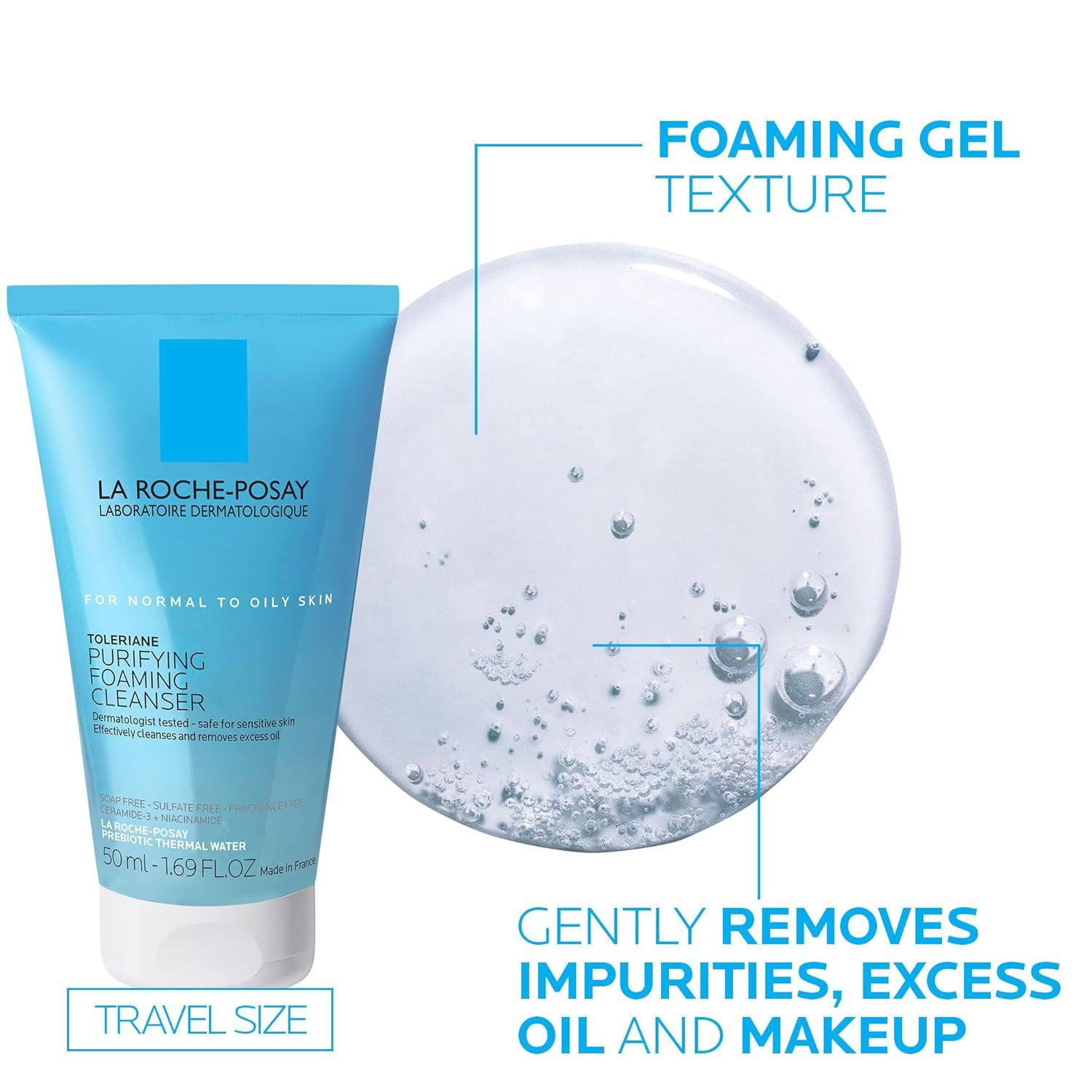 La Roche-Posay Travel Size Skin Care Set with Moisturizer and Cleanser