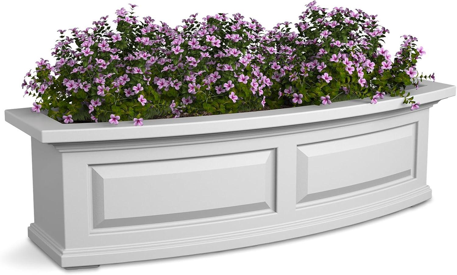 Nantucket Resin Window Box with Water Reservoir