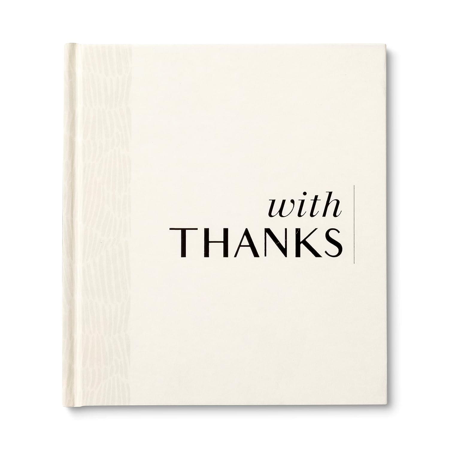 Elegant White Hardcover Self-Help Gratitude Book