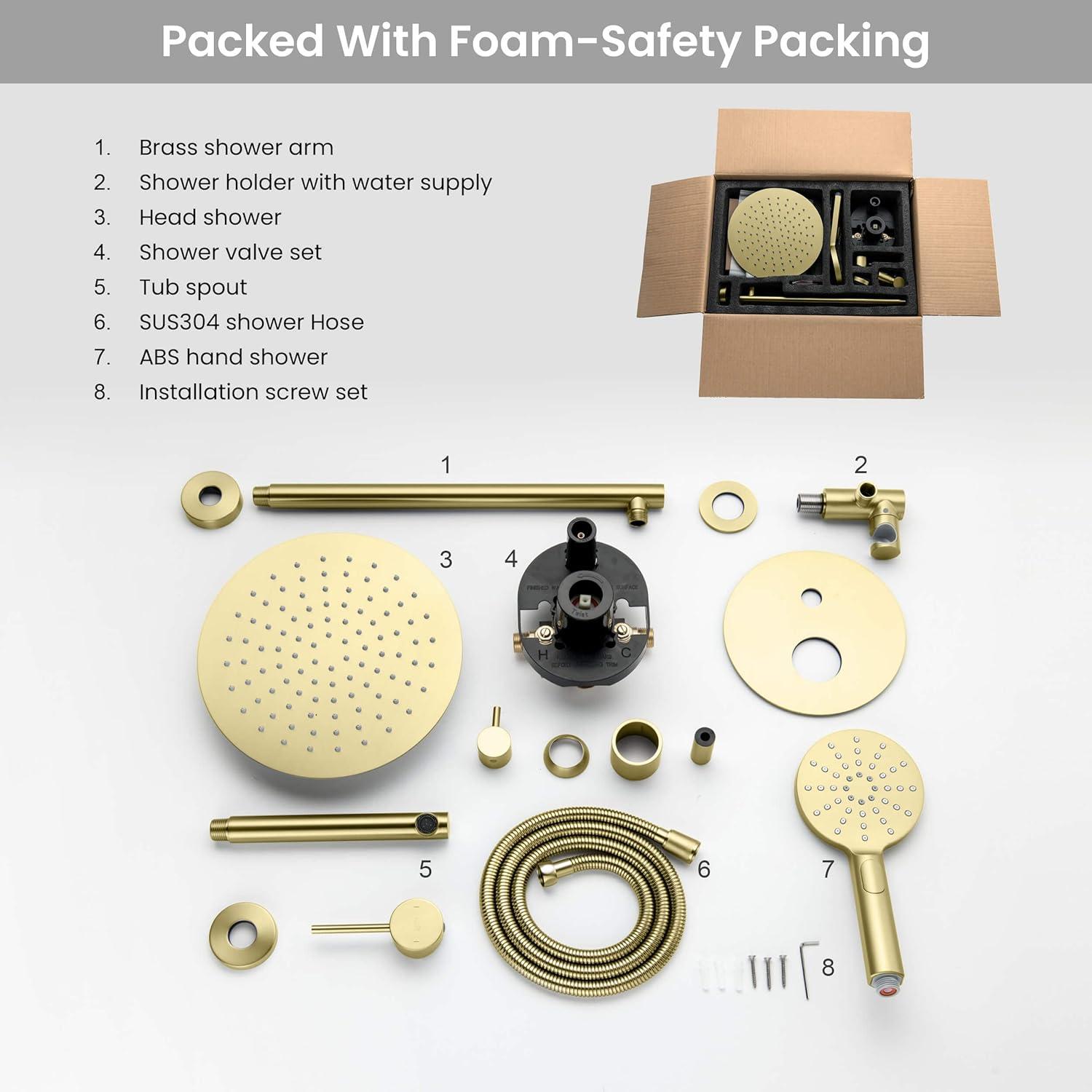 Circular Pressure-Balanced All-In-One Kit with Rough in-Valve