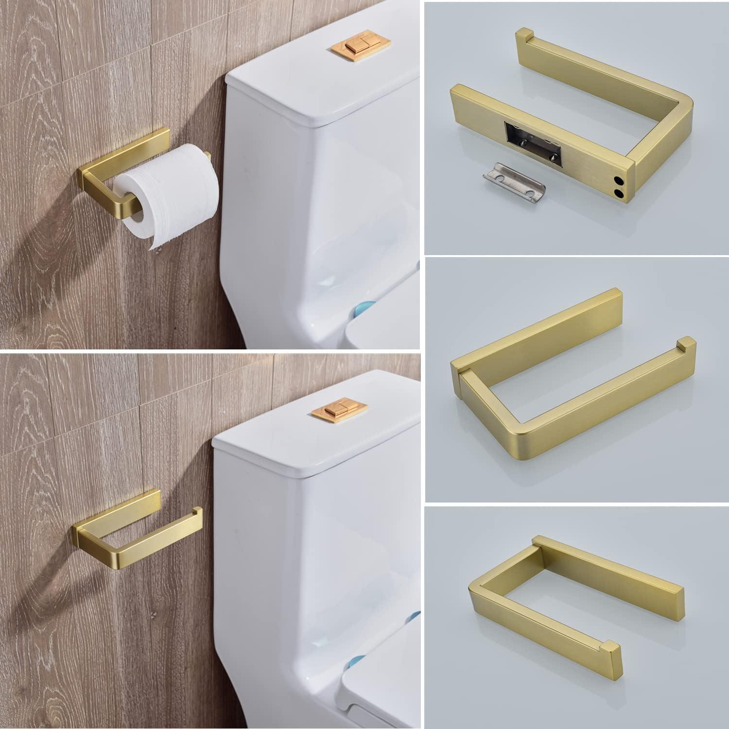 Brushed Gold Stainless Steel 3-Piece Bathroom Hardware Set