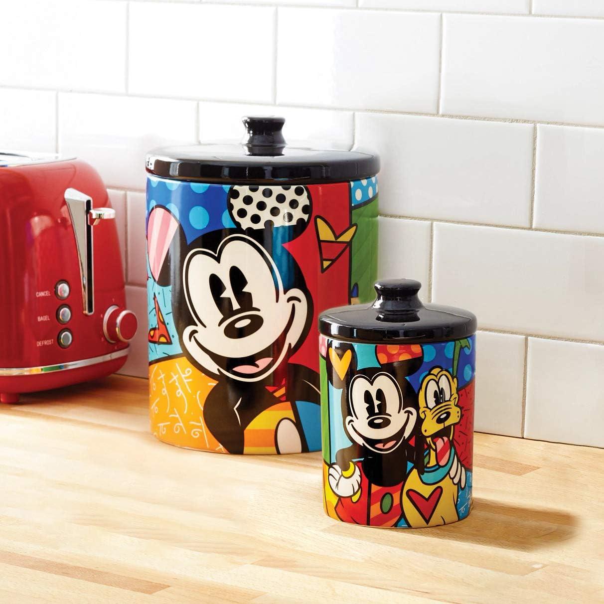 Disney by Britto MickeyMouse & Pluto Canister 6in H