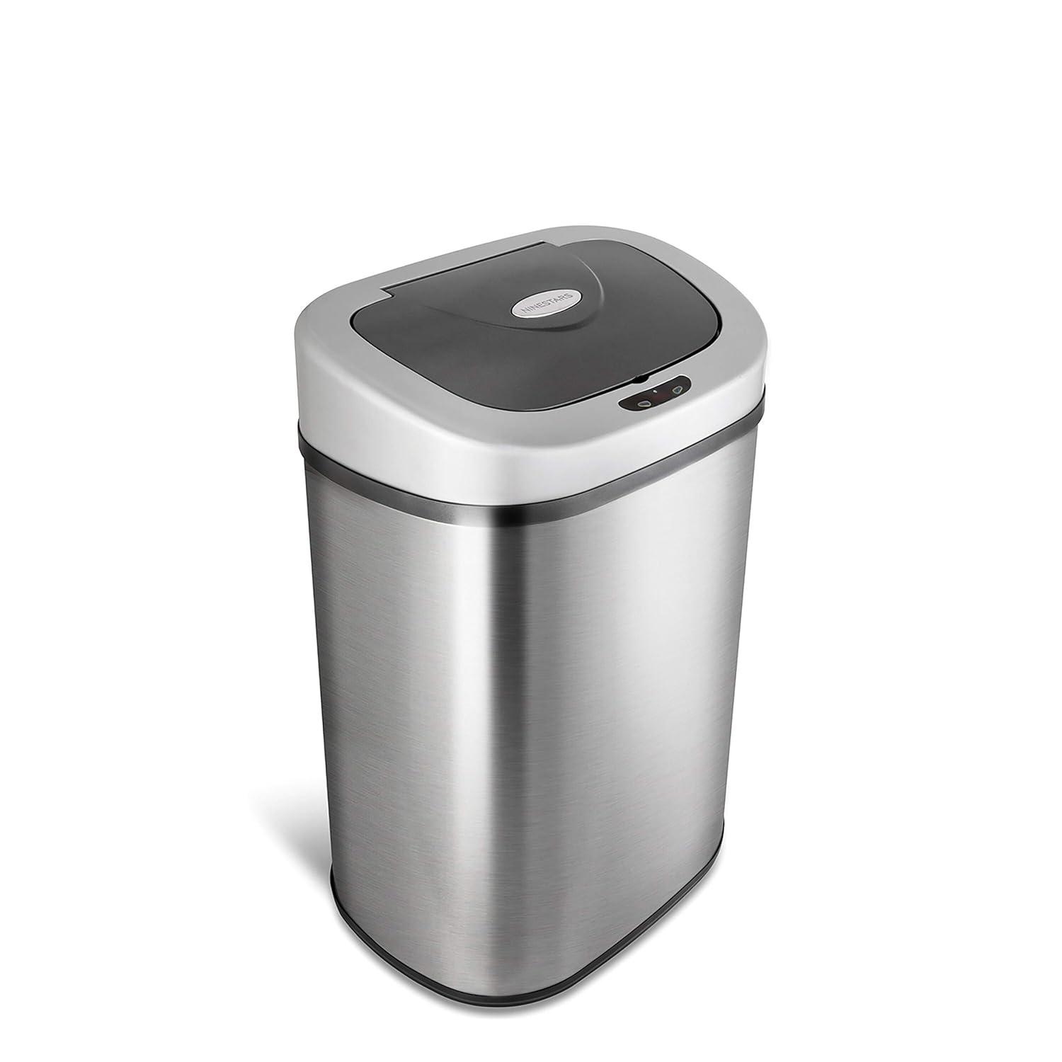 NineStars Nine Stars 21 Gallon Stainless Steel Motion Sensor Trash Can