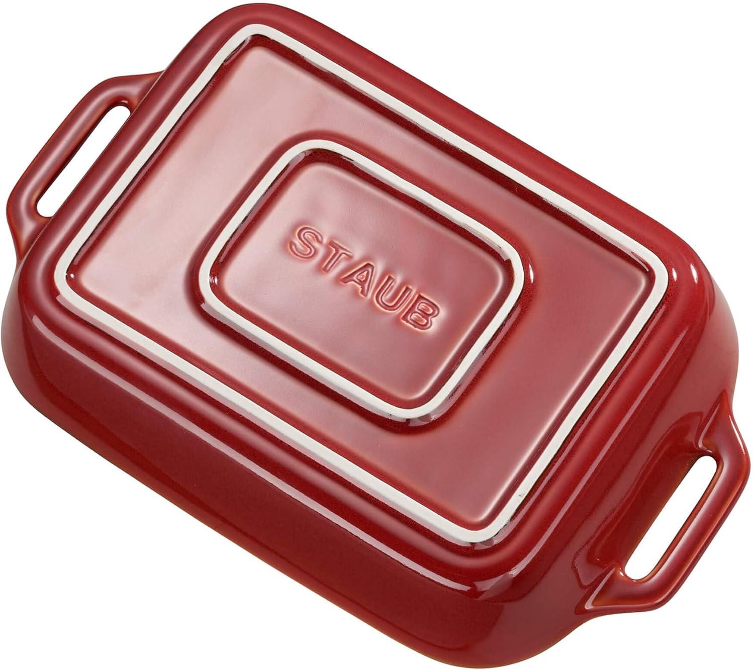 Staub ® Rustic Red 2-Piece Rectangular Baker Set