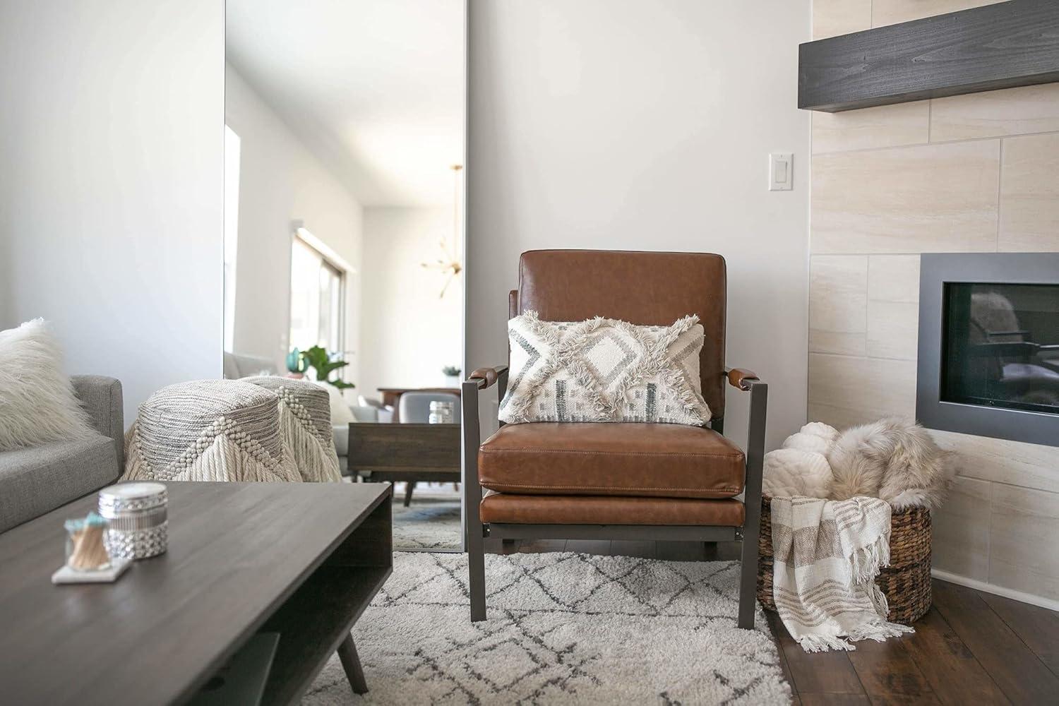 Signature Design by Ashley Contemporary Peacemaker Accent Chair  Brown