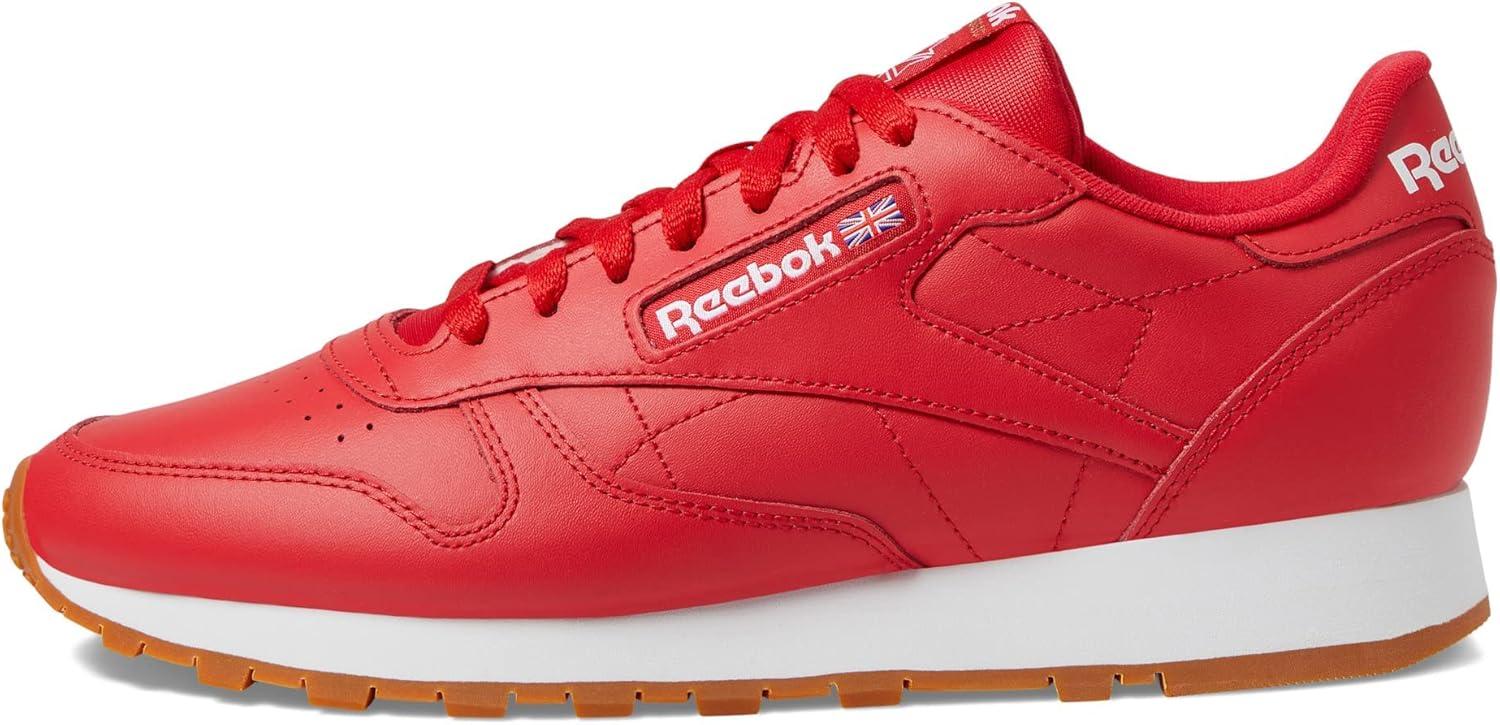 Mens Reebok CLASSIC LEATHER Shoe Size: 10.5 Vecred - Ftwwht - Rbkg03 Fashion Sneakers