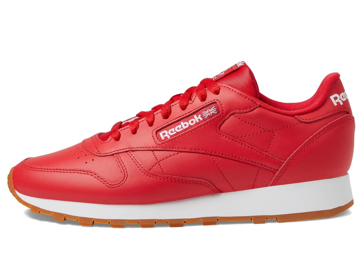 Mens Reebok CLASSIC LEATHER Shoe Size: 10.5 Vecred - Ftwwht - Rbkg03 Fashion Sneakers