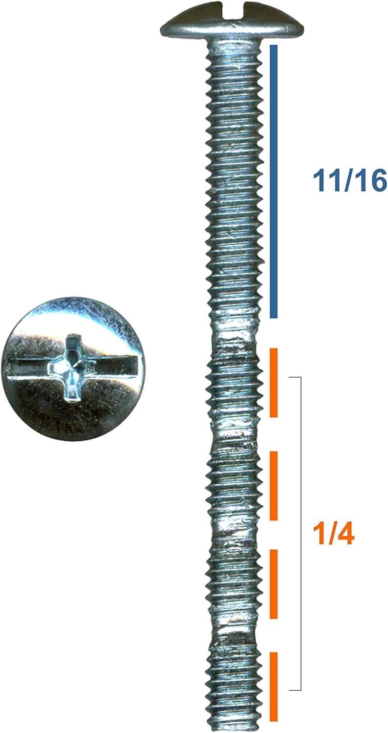 Rok 100 Pack #8-32 1-3/4" Truss Head Phillips Machine Screws