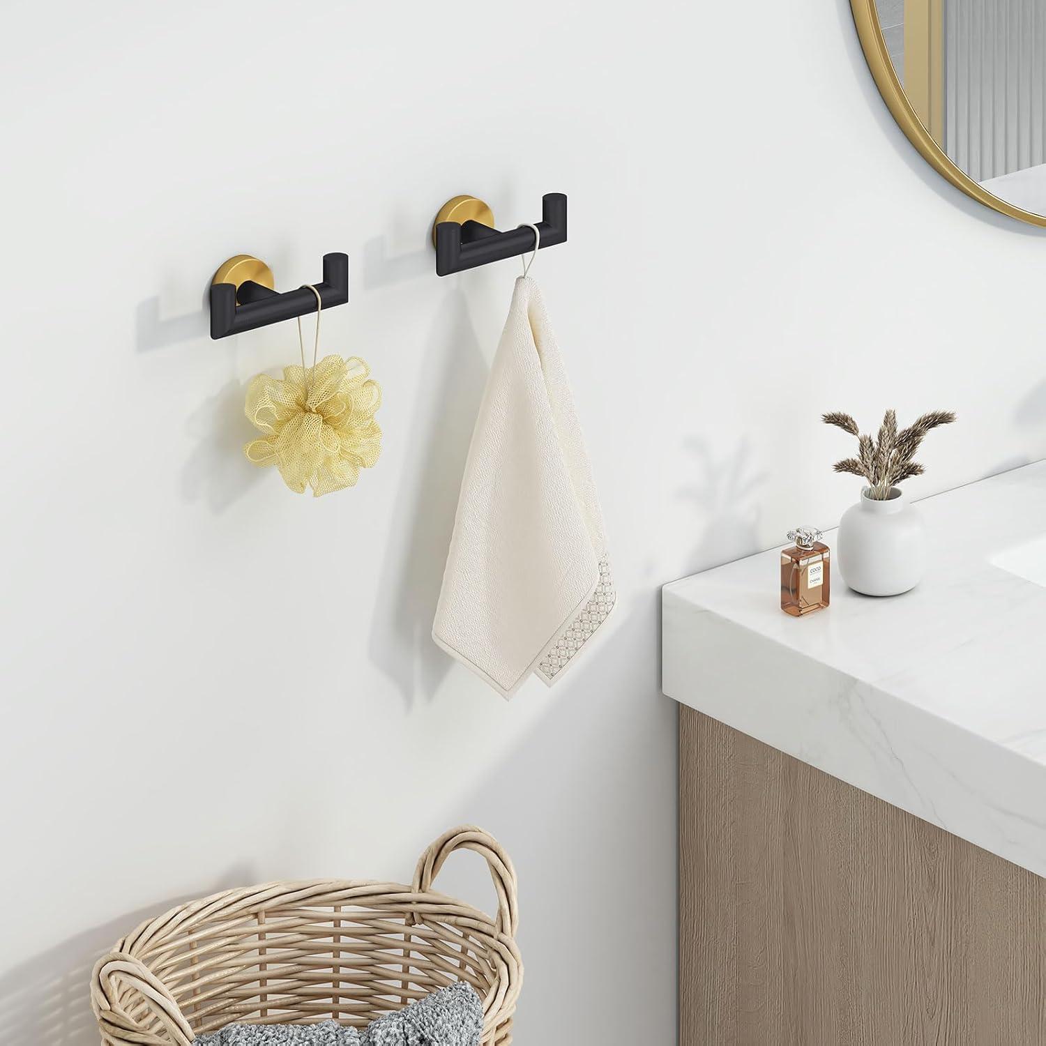 Bathroom Double Towel Hook (Set Of 2)