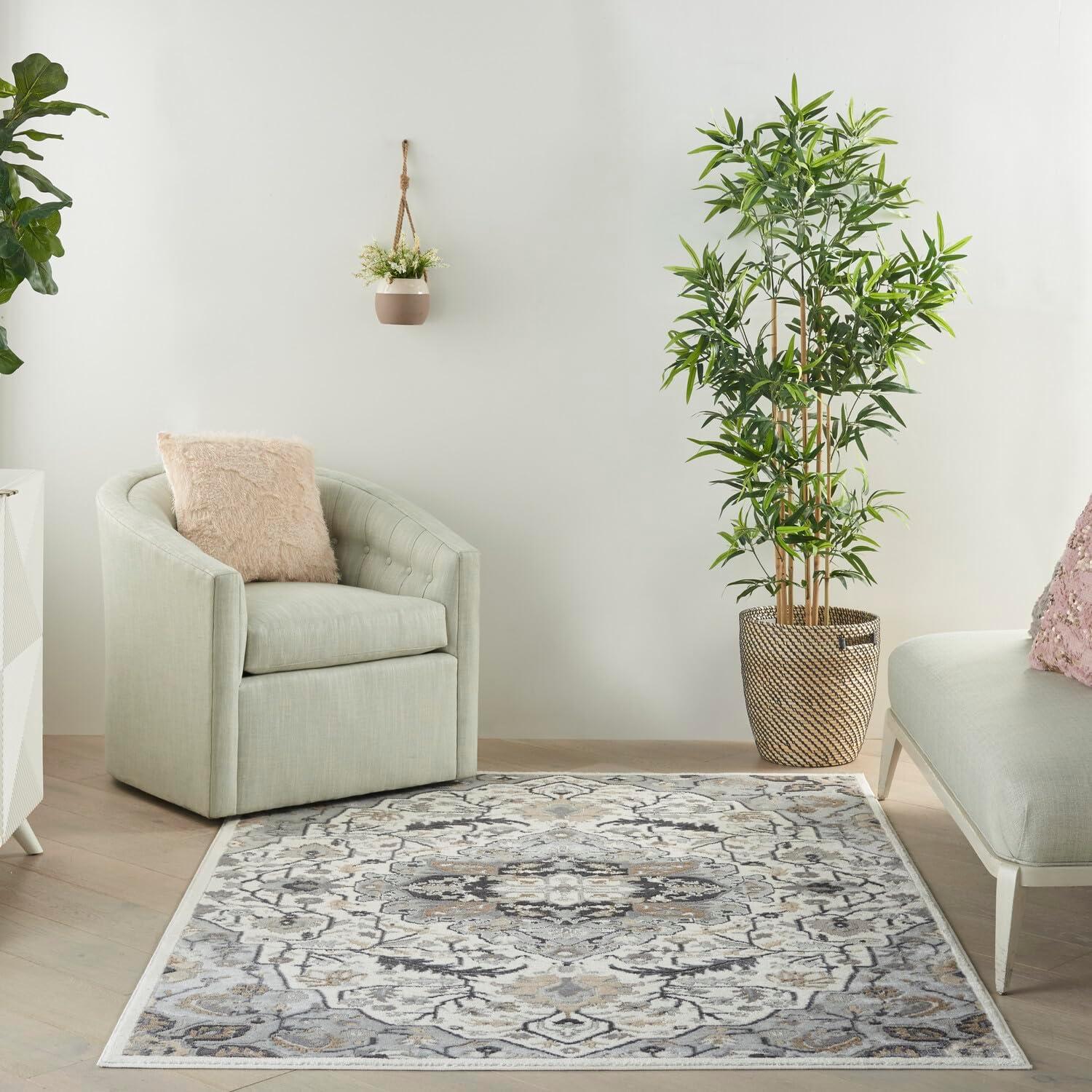 Nourison Elation Floral Medallion Indoor Rug