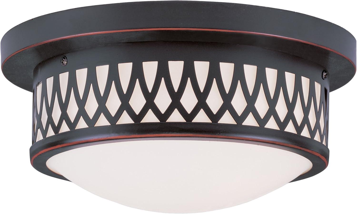 Livex Lighting Westfield 2 - Light Flush Mount in Olde Bronze