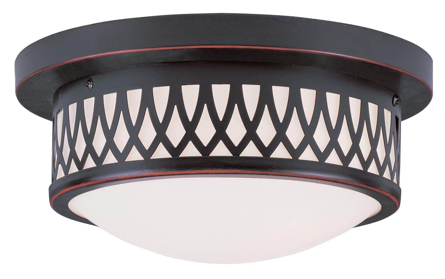 Livex Lighting Westfield 2 - Light Flush Mount in Olde Bronze