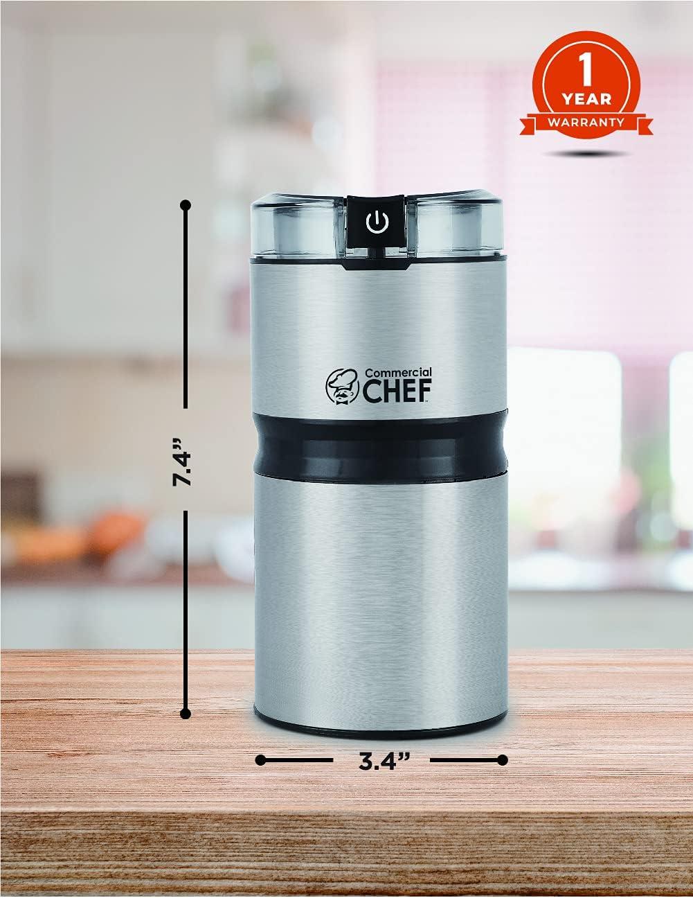 Commercial Chef Commercial Chef Stainless Steel Electric Blade Coffee Grinder