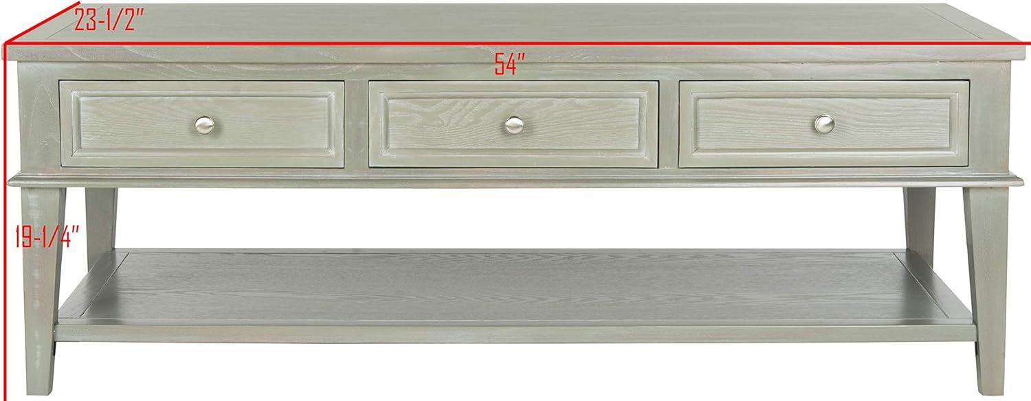 Manelin Coffee Table - Ash Grey - Safavieh