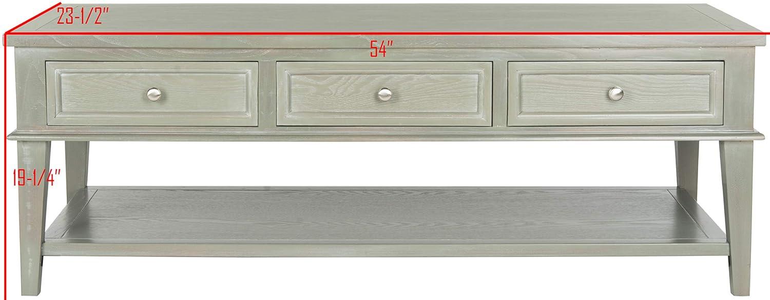 Manelin Coffee Table - White Washed - Safavieh