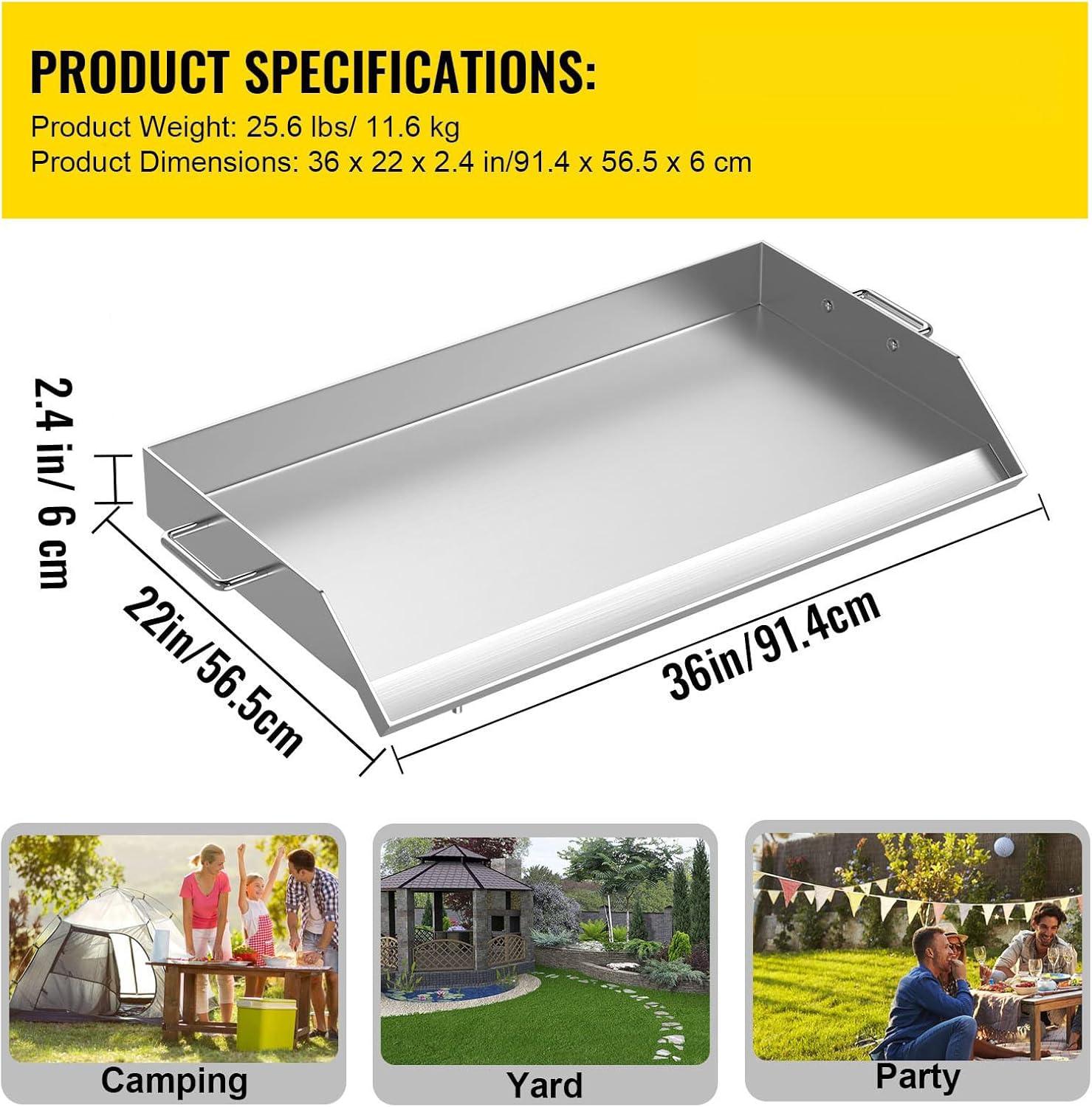 VEVOR 36" Non-Stick Stainless Steel Griddle