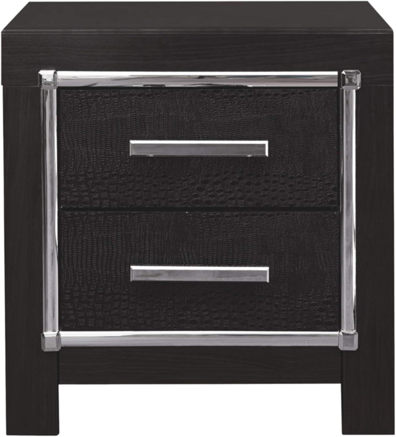 Kaydell 2 - Drawer Nightstand in Black