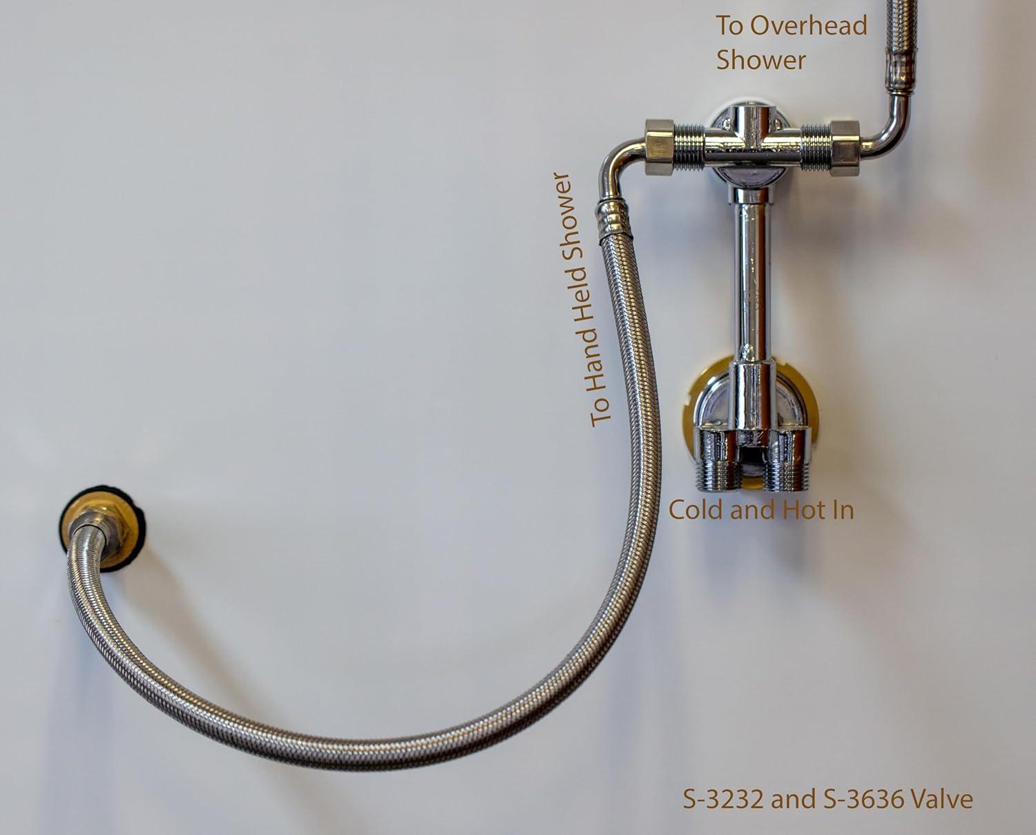 Heirloom Shower Kit S-3636 White (Left-Hand)