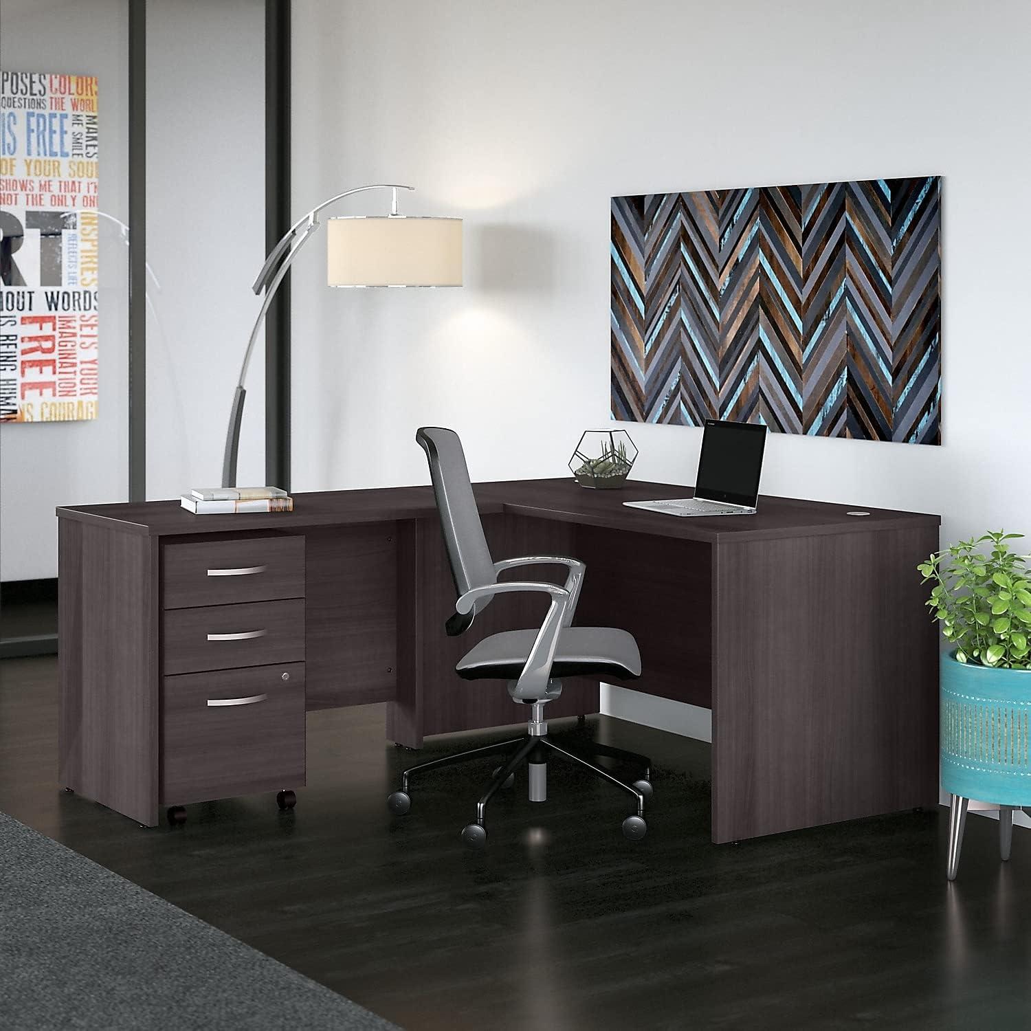Studio C L Shaped Desk with Return