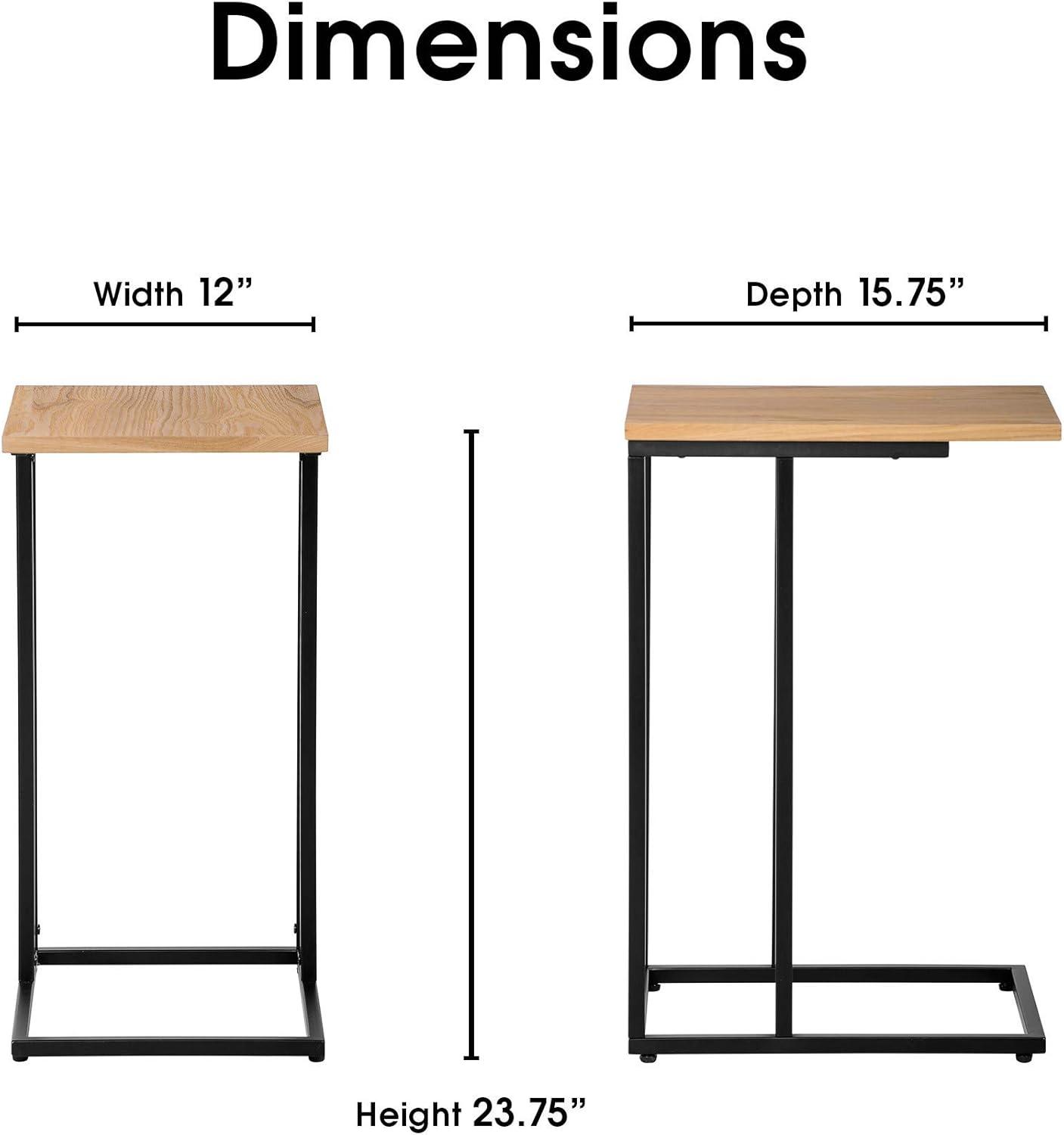 Harton C Shape Side Table - Serta