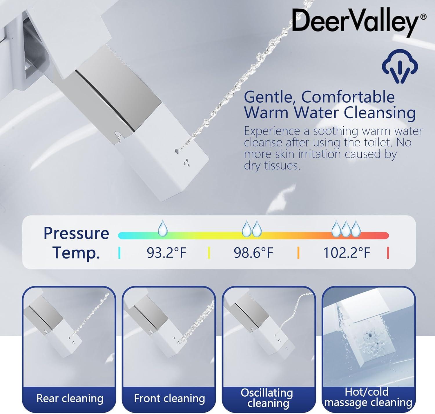 Smart Toilet with Quiet-Closed Heated Seat, Foot Kick/Off-seat/Blackout/Remote Flush, Bidet Elongated Toilet with Tankless, Gentle Night light, Remote Control, Advanced
