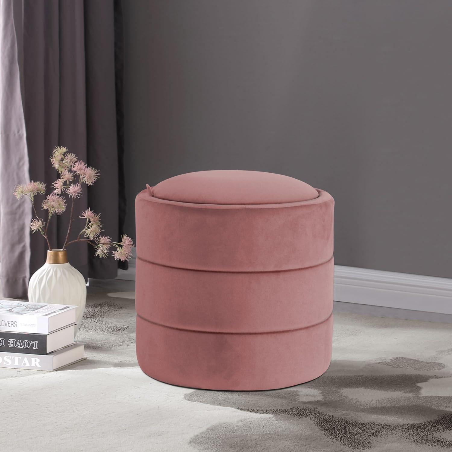 Storage Round Ottoman - HomePop