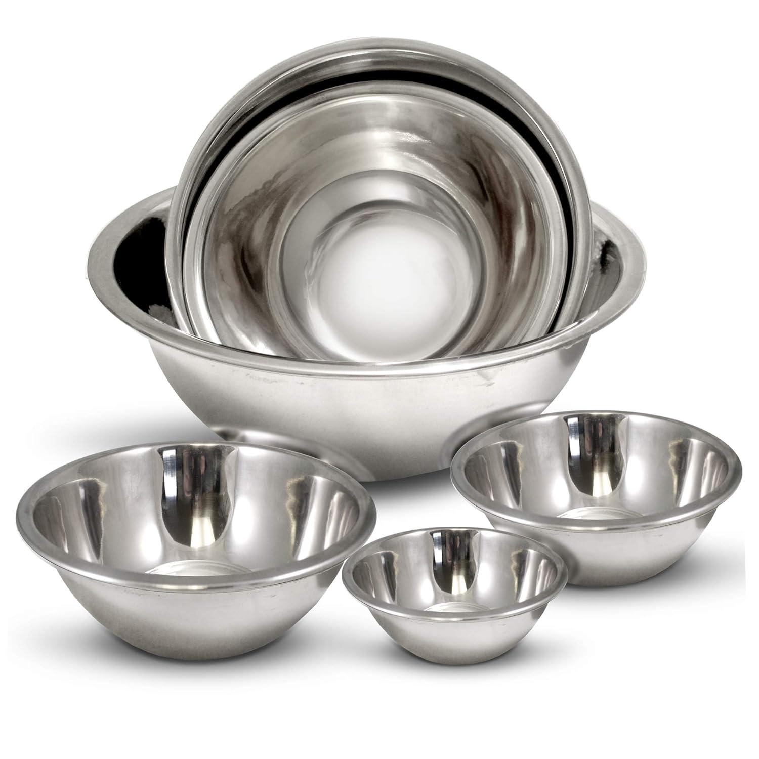 Homeaid 6 Piece Stainless Steel Mixing Bowl Set & Reviews | Wayfair