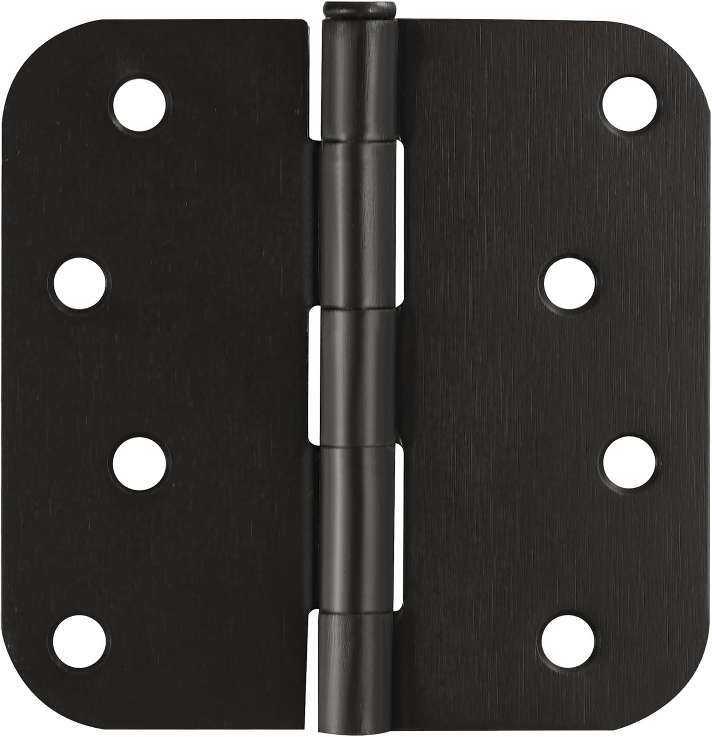 Design House Door Hinge 4-Inch, 5/8-inch Radius, 3-Pack (Set of 3)