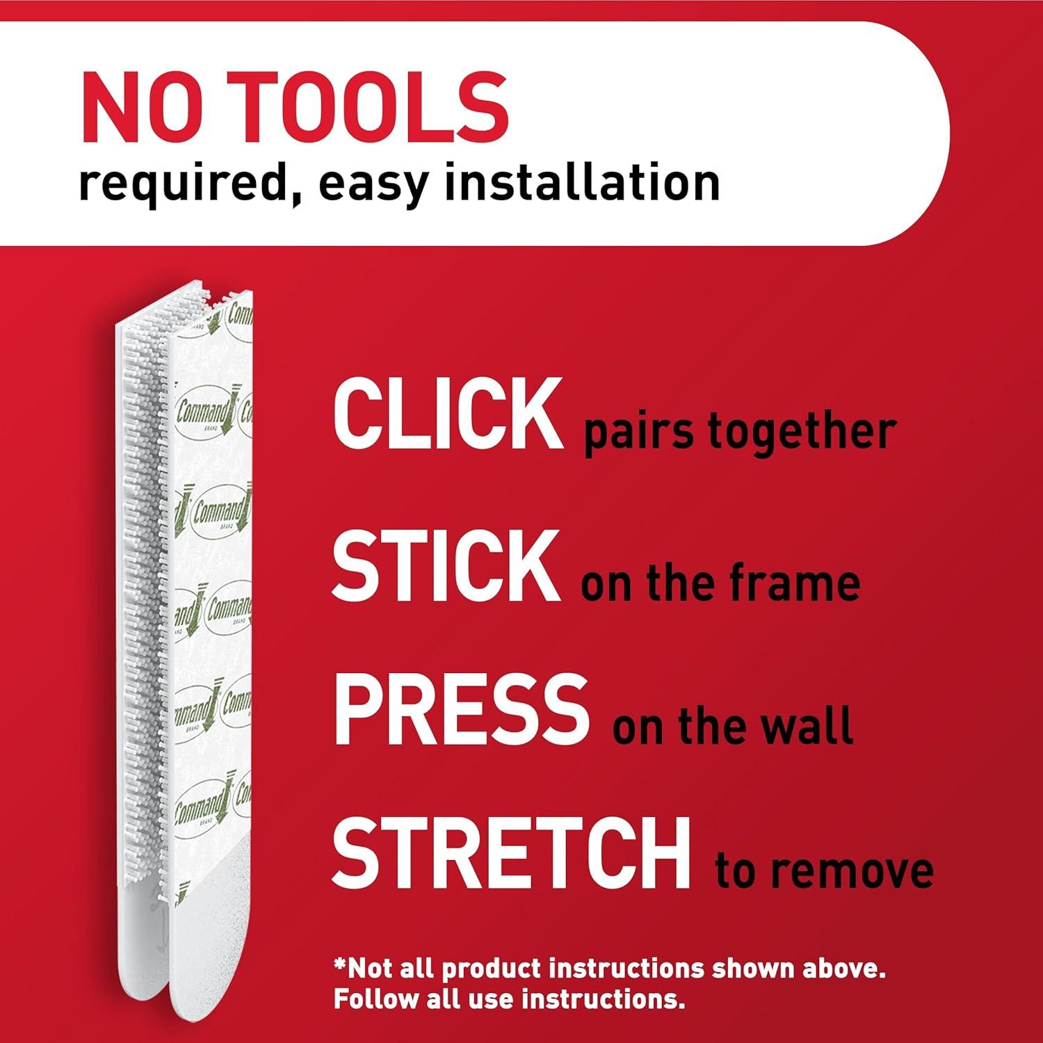 Command Large Picture Hanging Strips, 120 Pairs (240 Command Strips), Damage Free, Use to Hang Dorm Decorations, White